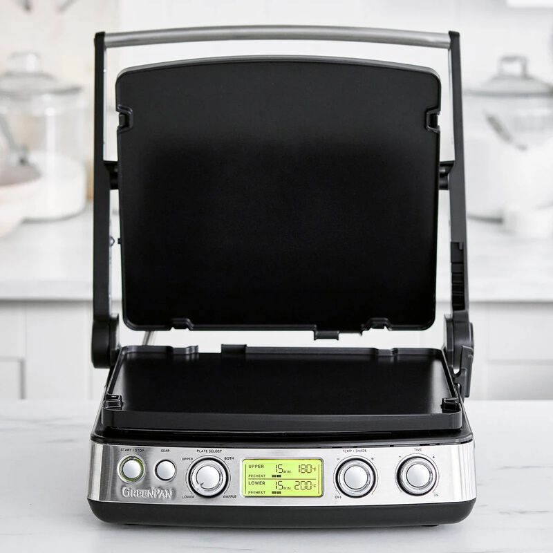 GreenPan Contact Grill - Stainless Steel image number 2